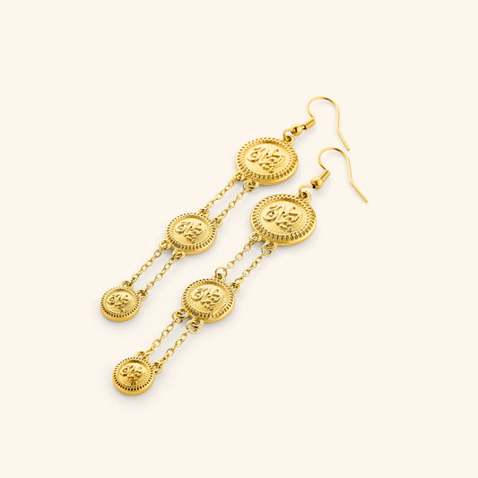 Iman | Faith Coin Earrings