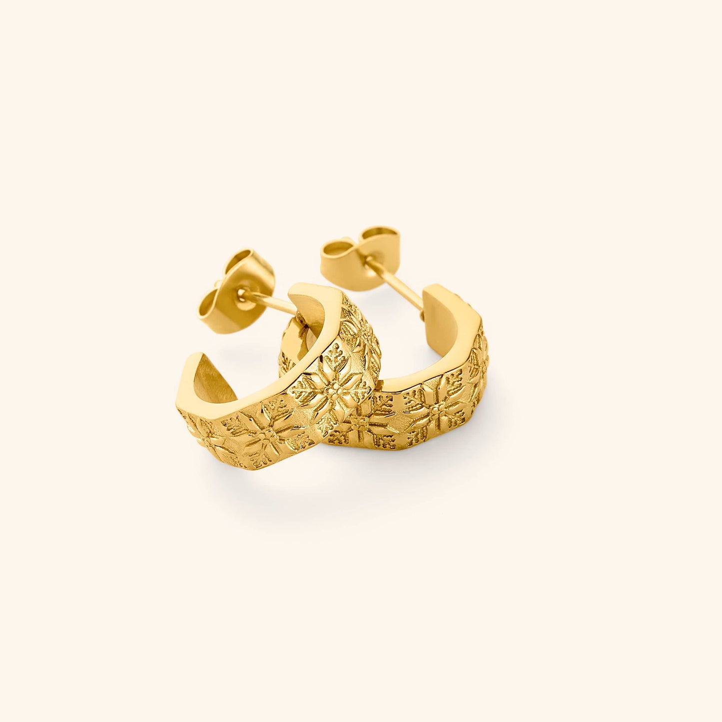 Tatreez Hoop Earrings