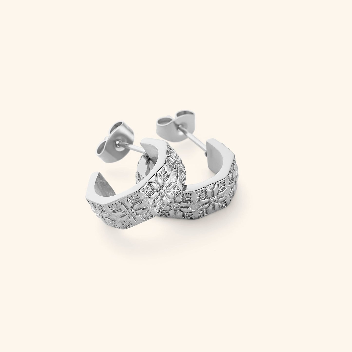 Tatreez Hoop Earrings
