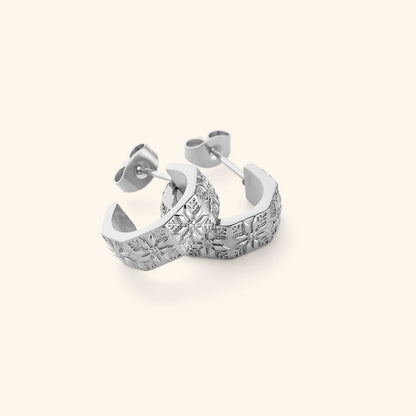 Tatreez Hoop Earrings